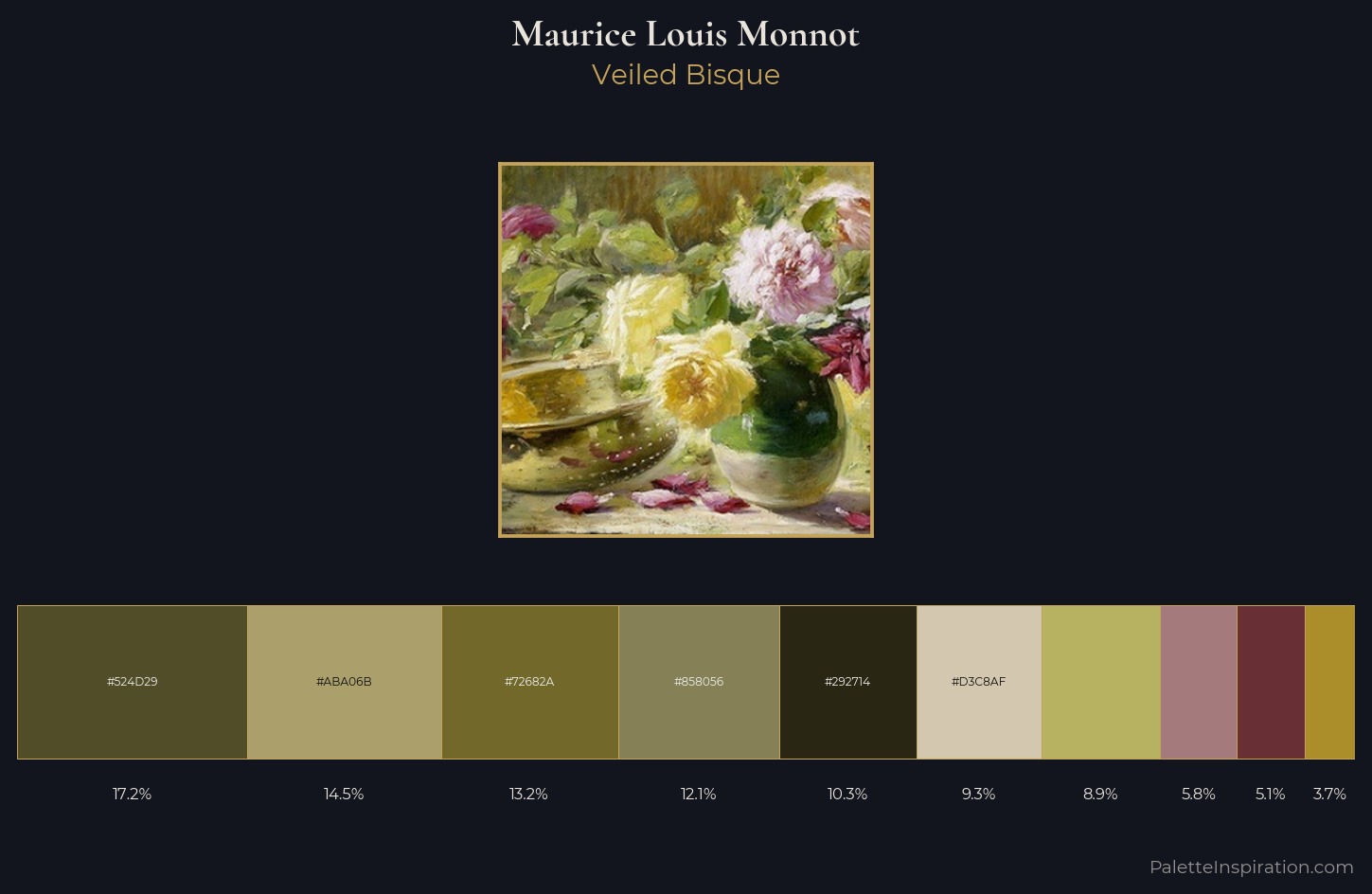 Maurice Louis Monnot Palette 1 — Veiled Bisque