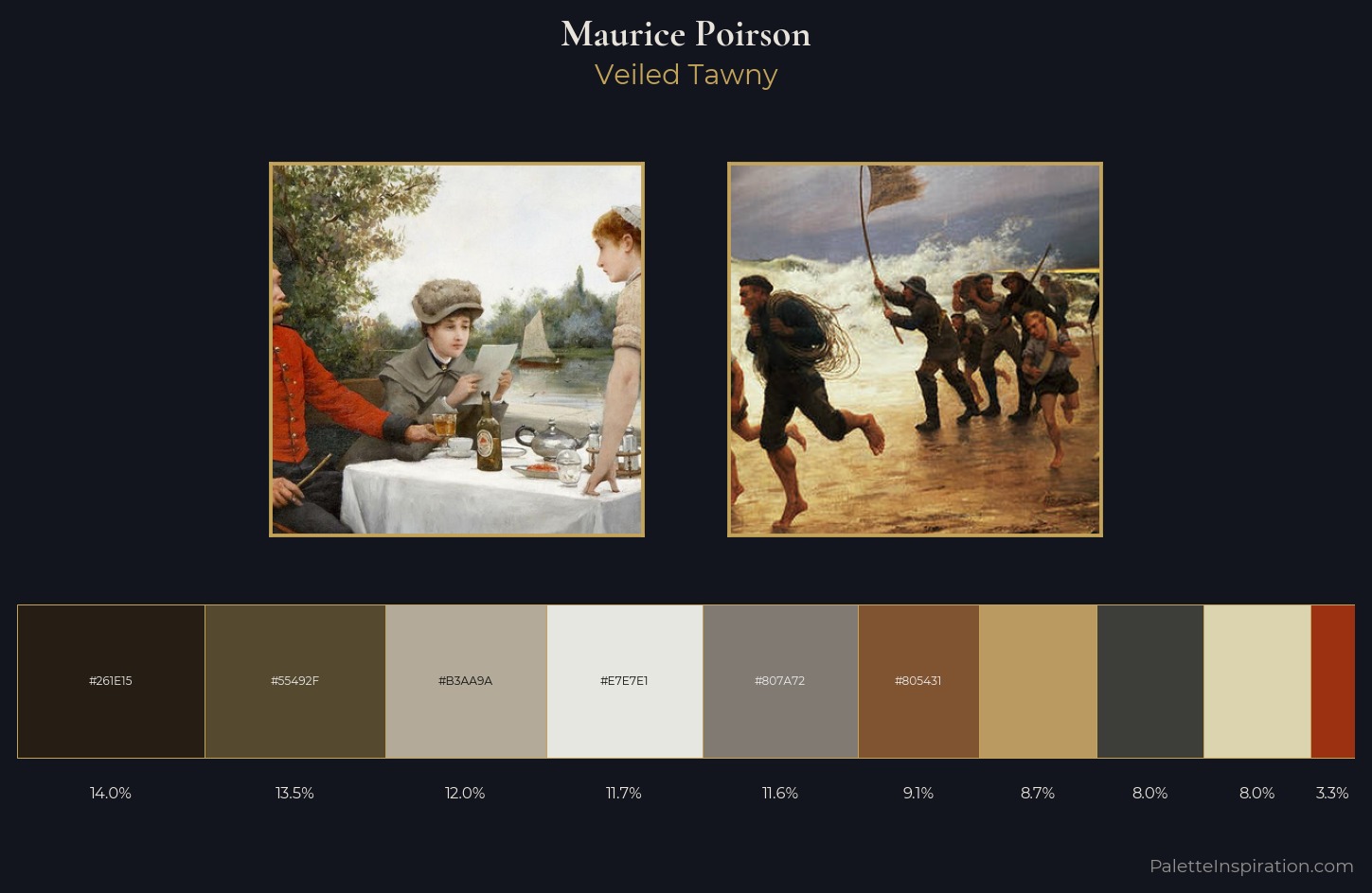 Maurice Poirson Palette 4 — Veiled Tawny