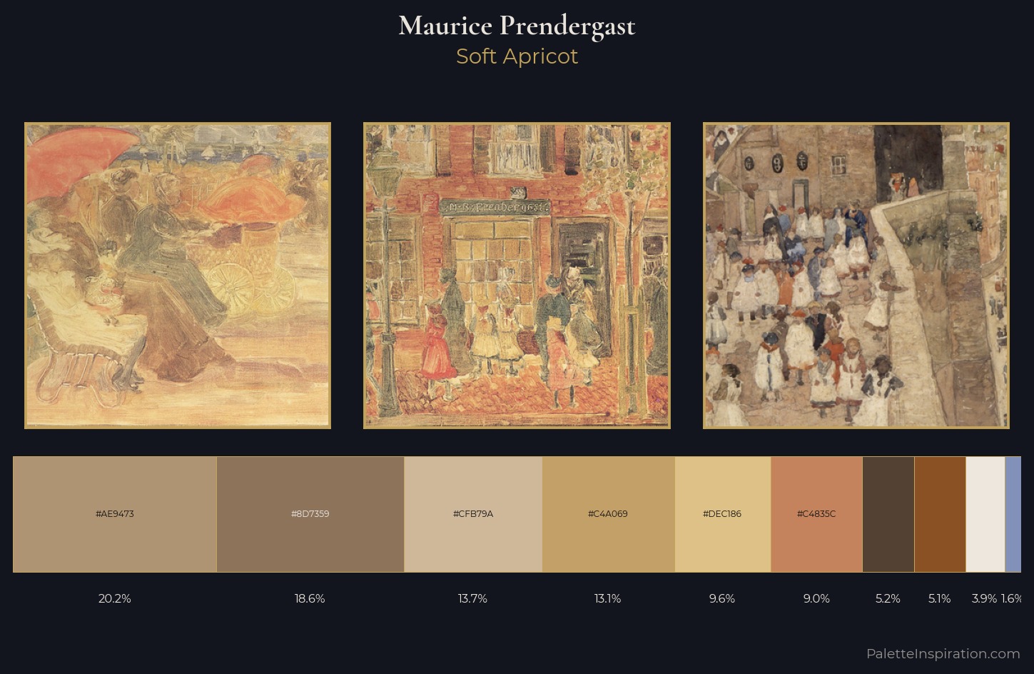 Maurice Prendergast Palette 2 — Soft Apricot