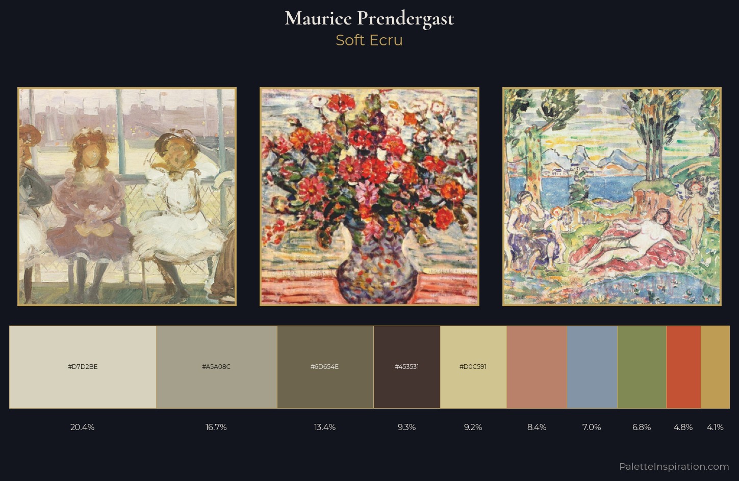 Maurice Prendergast Palette 3 — Soft Ecru