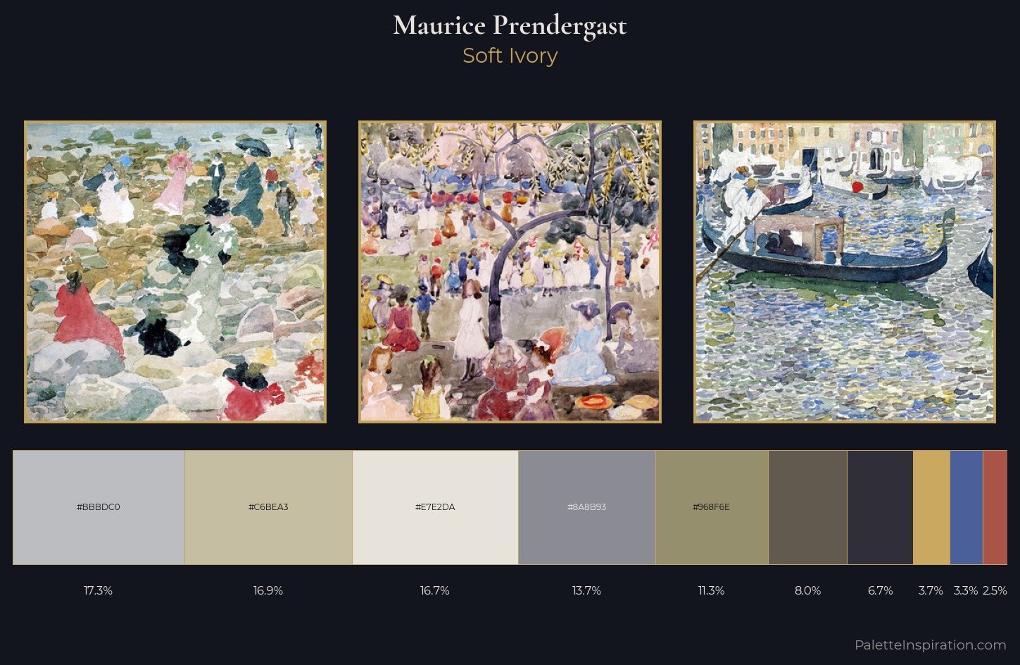 Maurice Prendergast Palette 4 — Soft Ivory