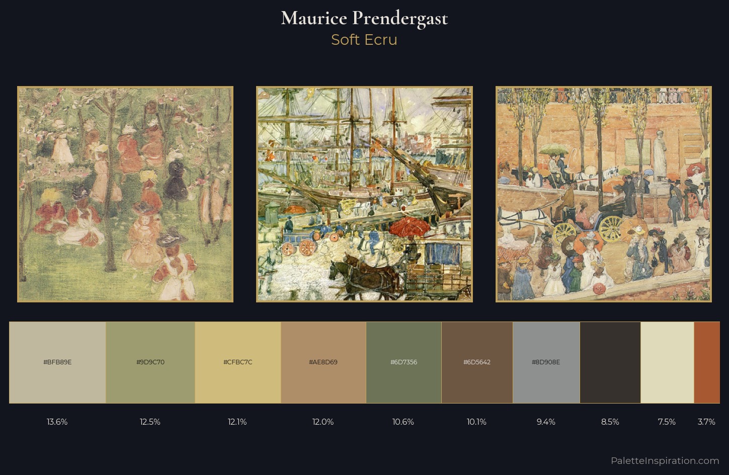 Maurice Prendergast Palette 5 — Soft Ecru
