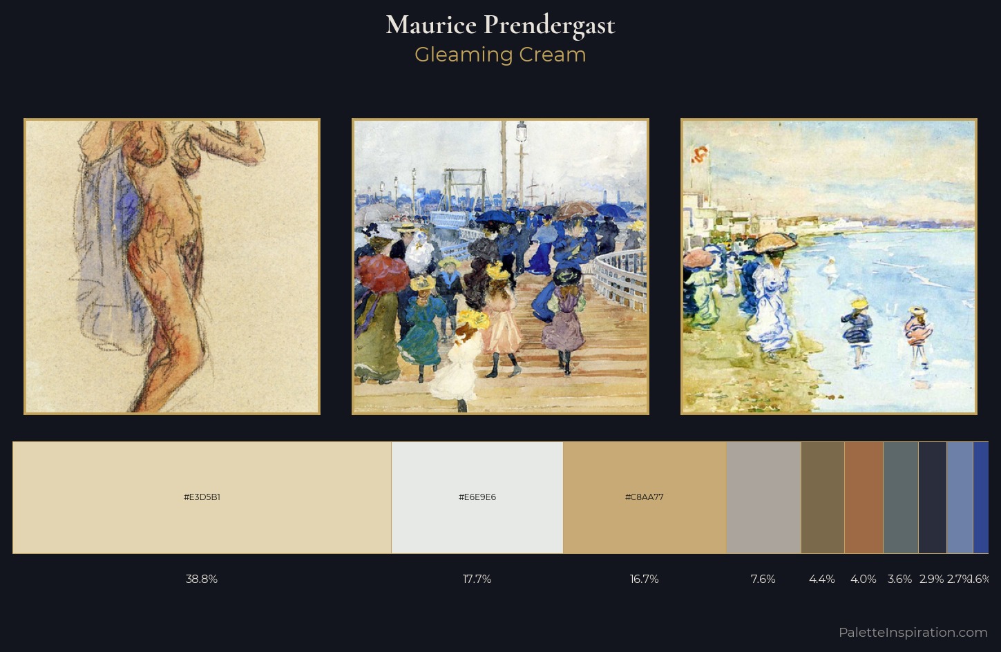 Maurice Prendergast Palette 6 — Gleaming Cream