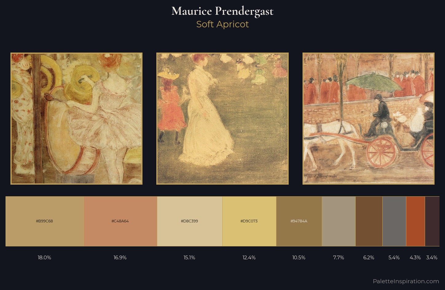 Maurice Prendergast Palette 8 — Soft Apricot