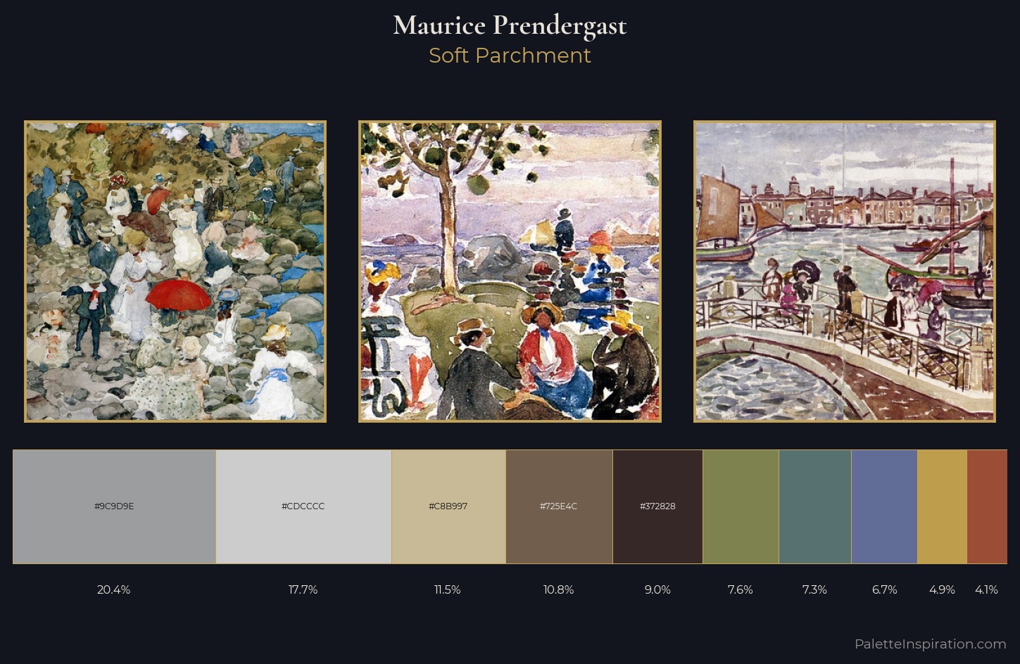 Maurice Prendergast Palette 11 — Soft Parchment
