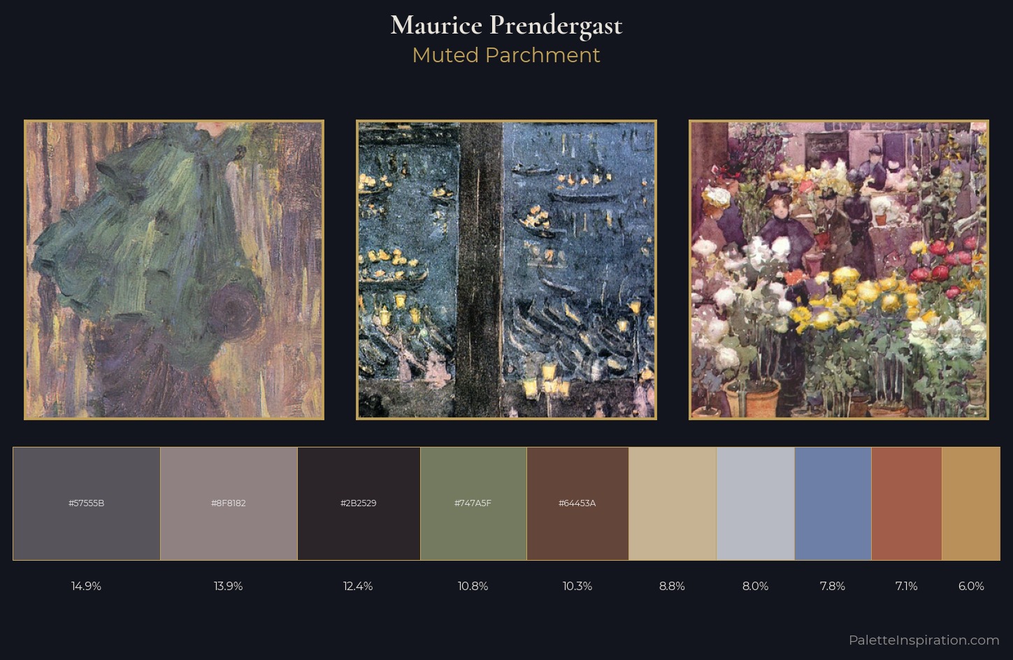 Maurice Prendergast Palette 16 — Muted Parchment