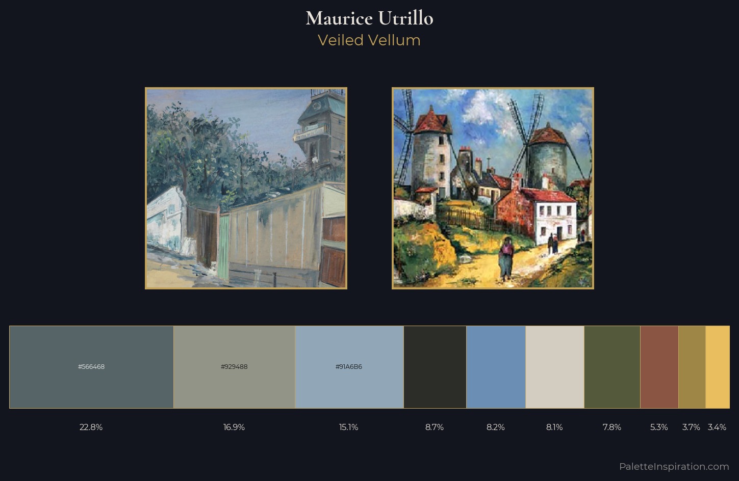 Maurice Utrillo Palette 1 — Veiled Vellum