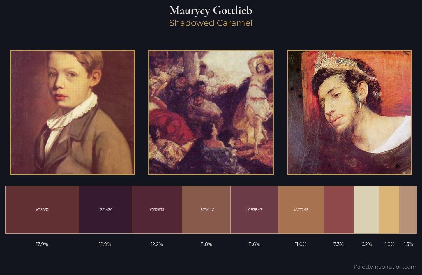 Maurycy Gottlieb Palette 3 — Shadowed Caramel