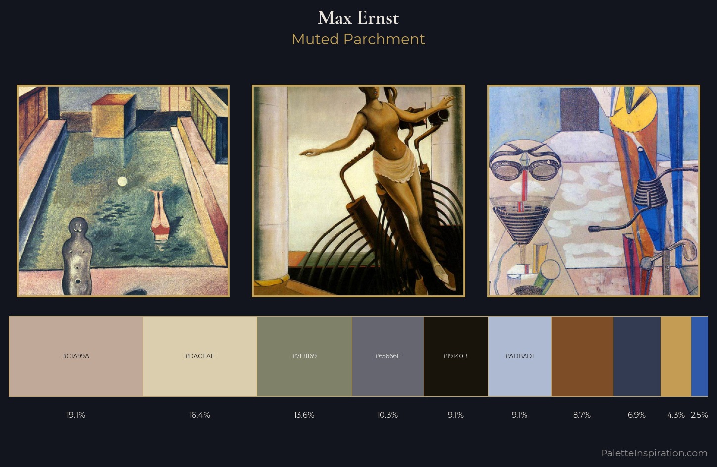 Max Ernst Palette 4 — Muted Parchment