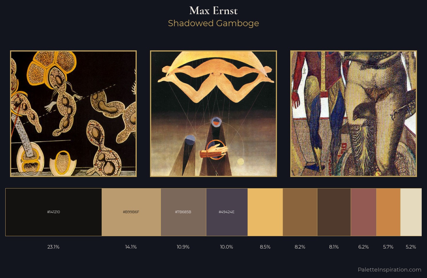 Max Ernst Palette 5 — Shadowed Gamboge