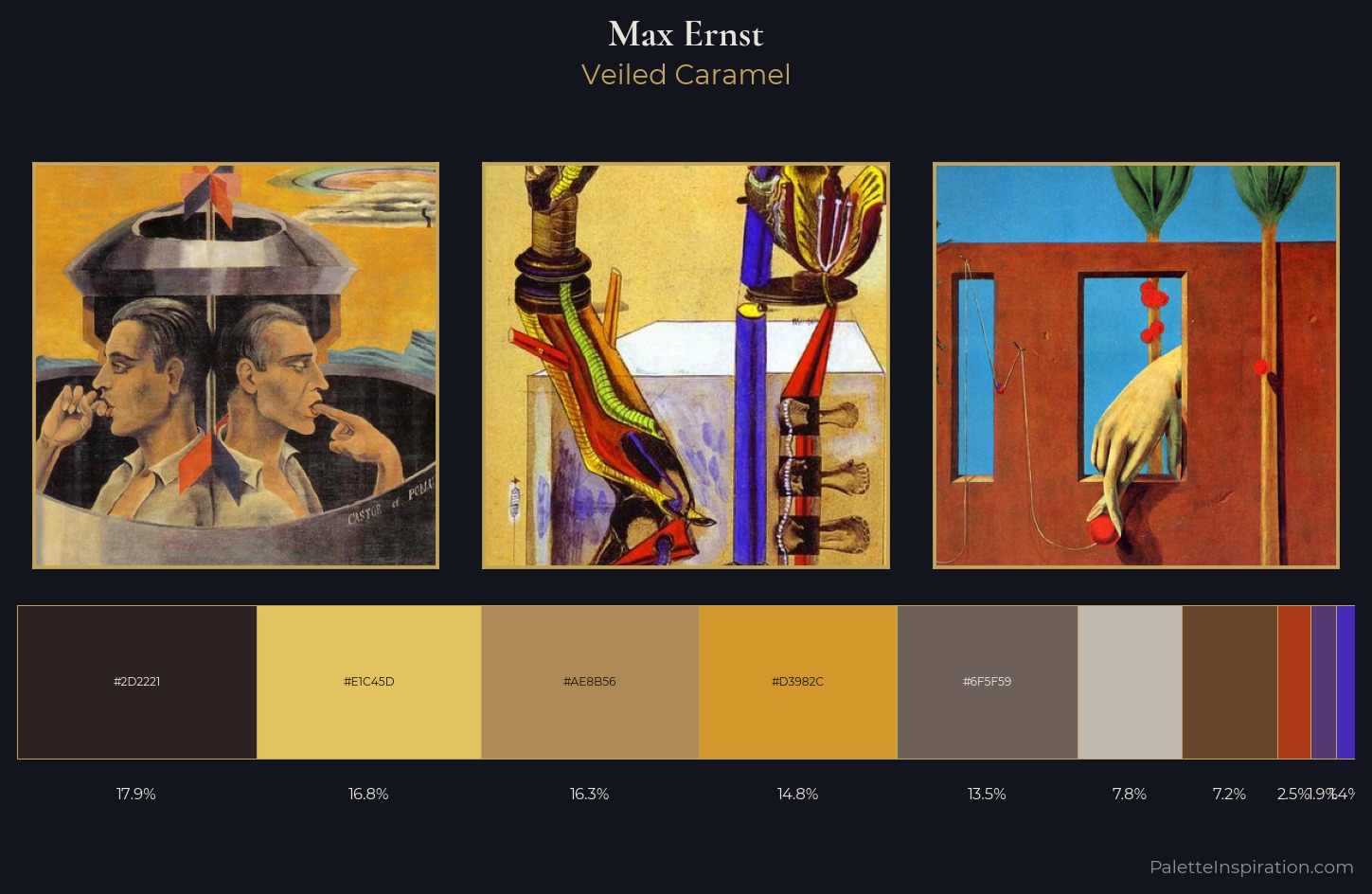 Max Ernst Palette 7 — Veiled Caramel