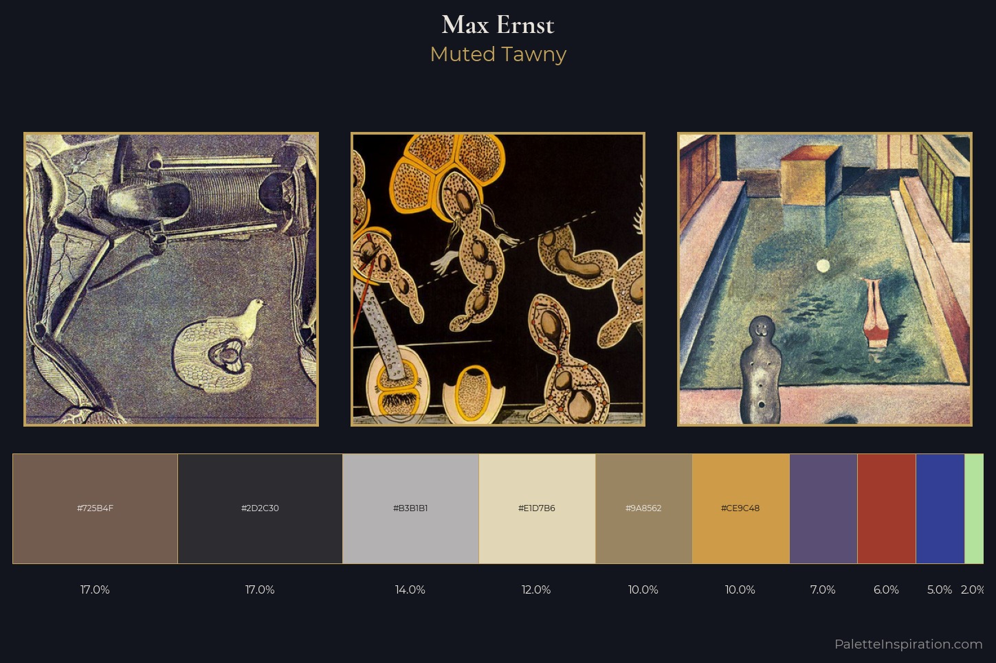 Max Ernst Master Palette — Muted Tawny