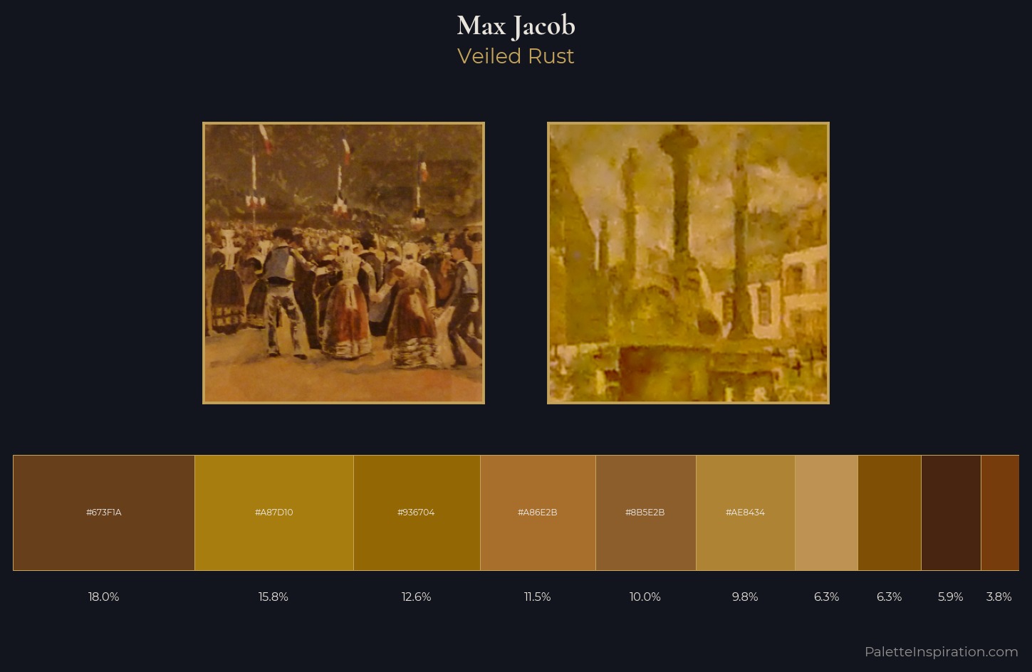 Max Jacob Palette 2 — Veiled Rust