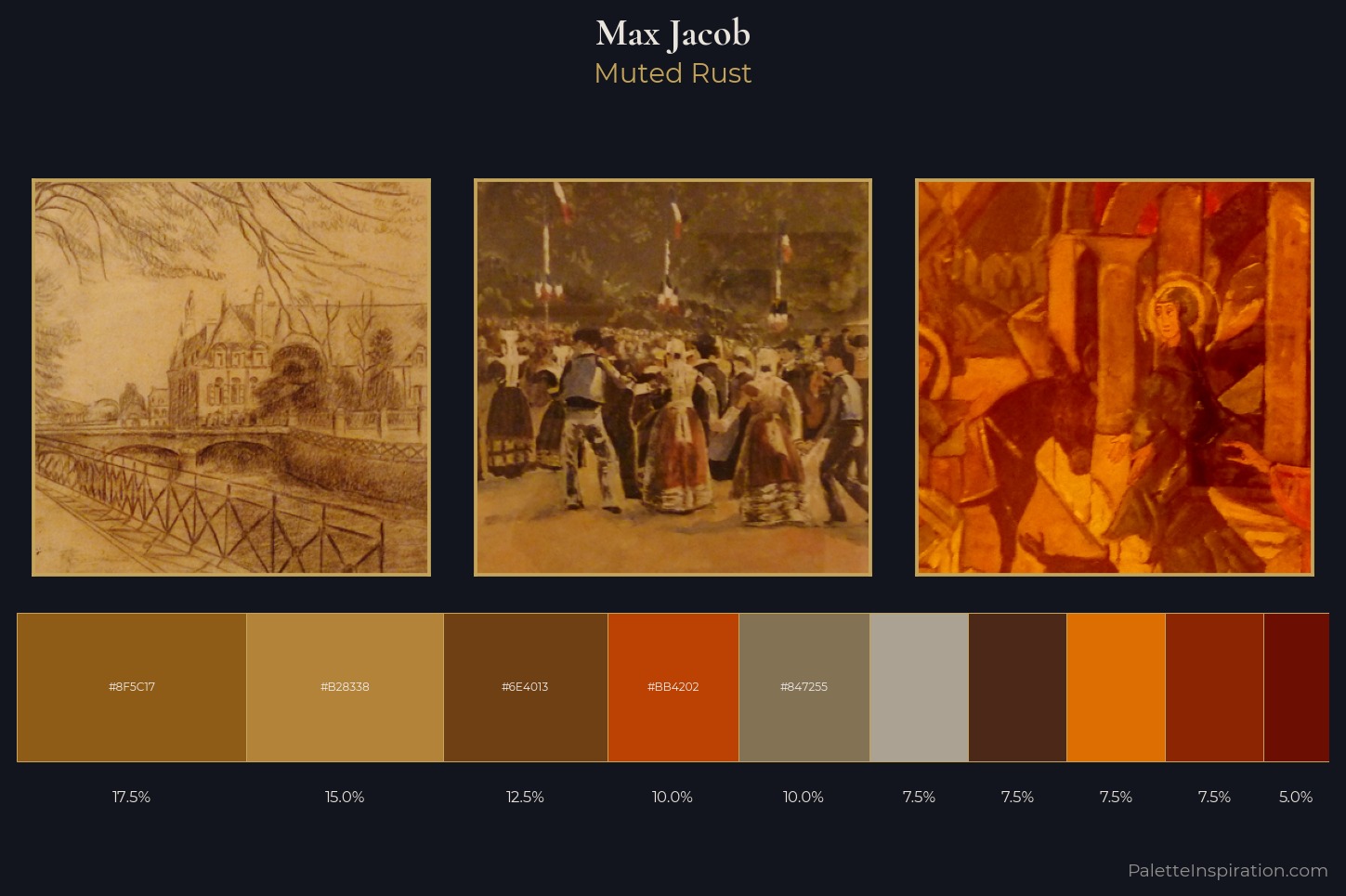 Max Jacob Master Palette — Muted Rust