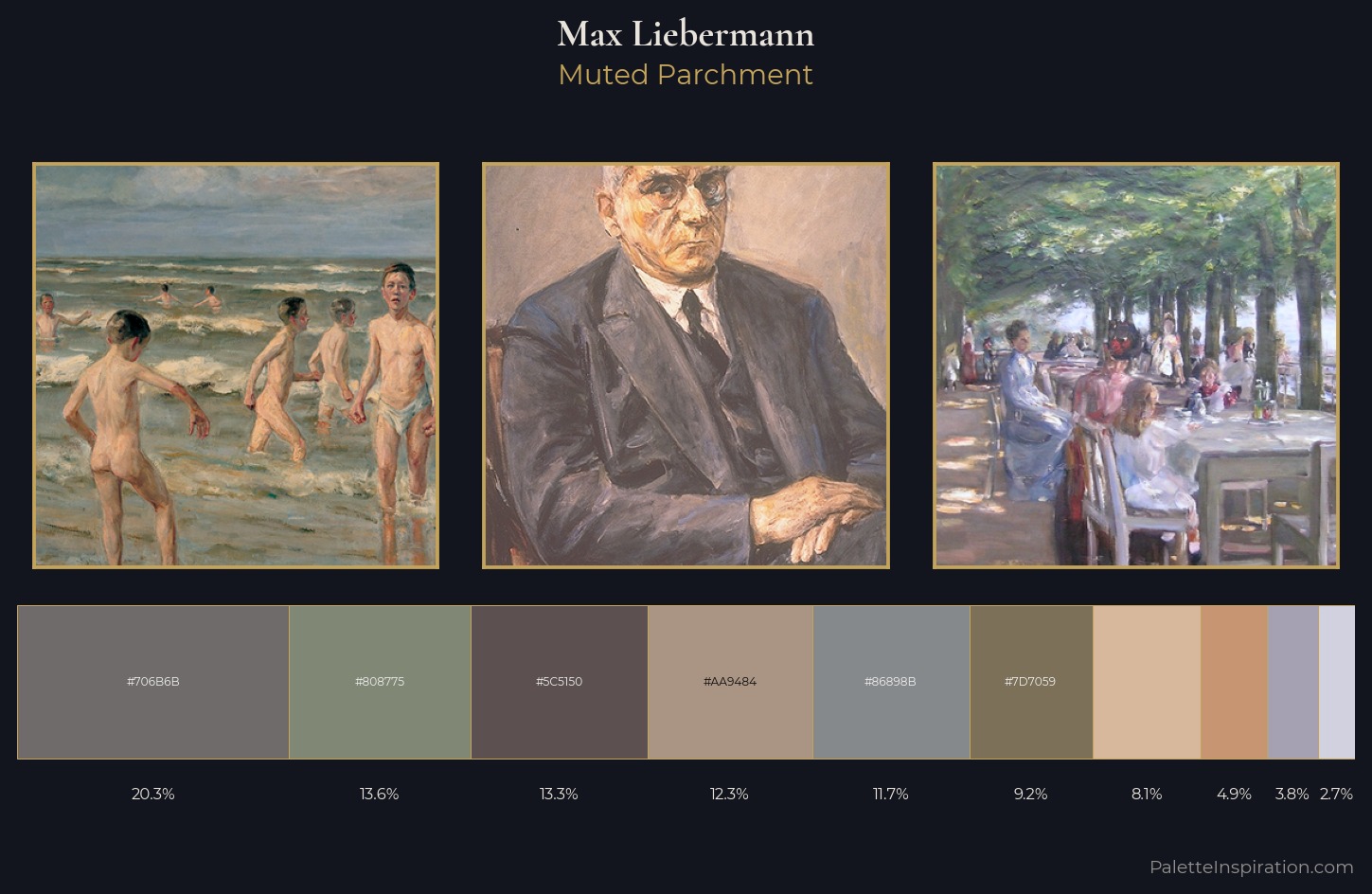 Max Liebermann Palette 1 — Muted Parchment