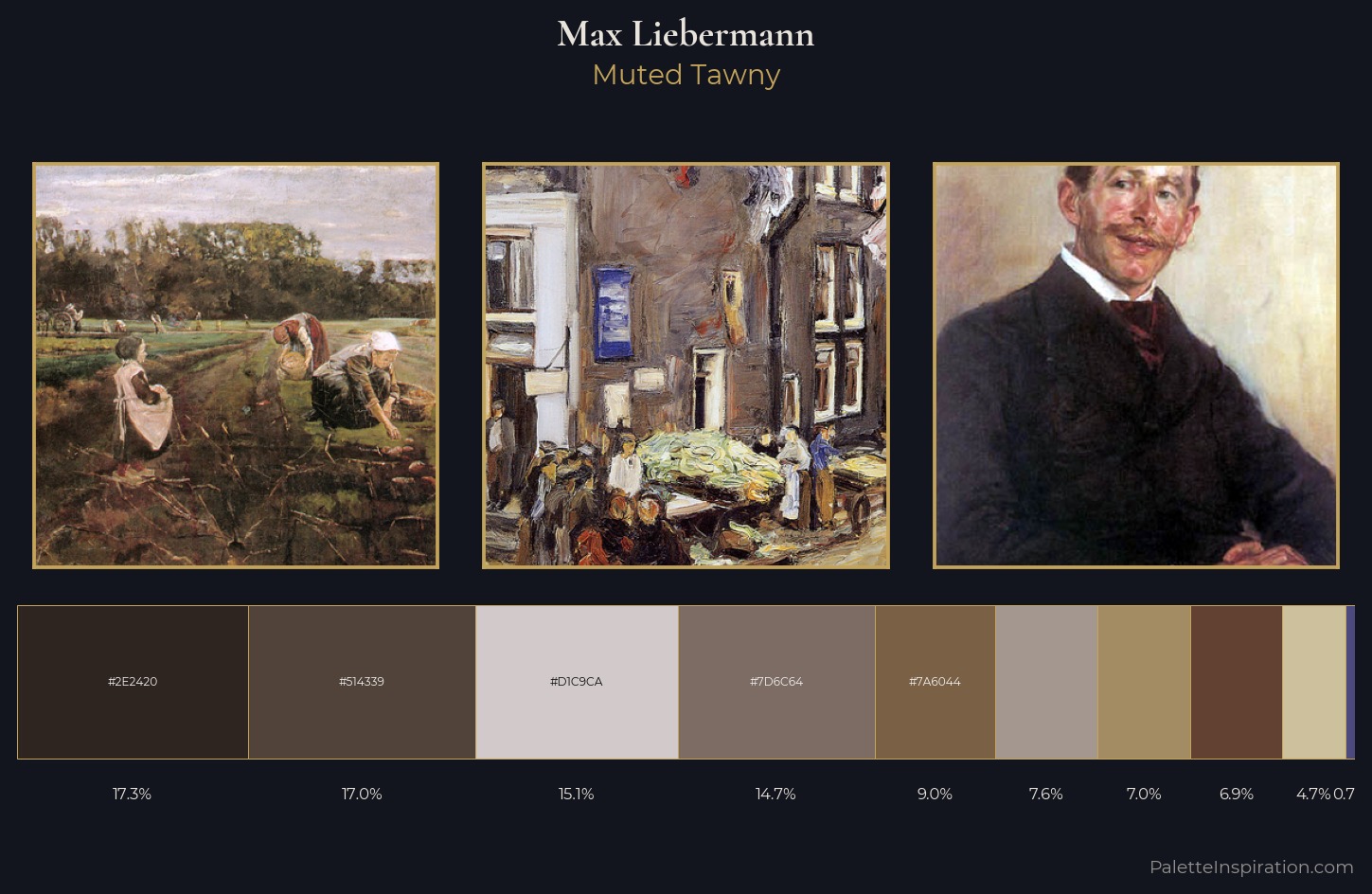 Max Liebermann Palette 5 — Muted Tawny