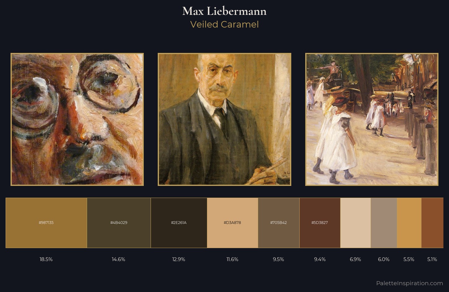 Max Liebermann Palette 7 — Veiled Caramel