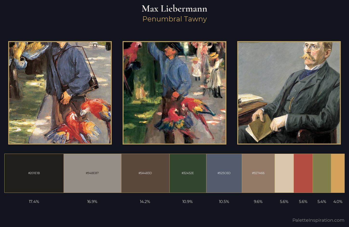 Max Liebermann Palette 8 — Penumbral Tawny