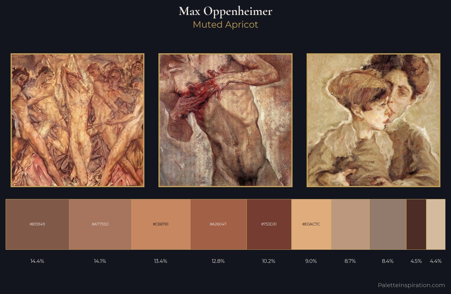 Max Oppenheimer Palette 2 — Muted Apricot