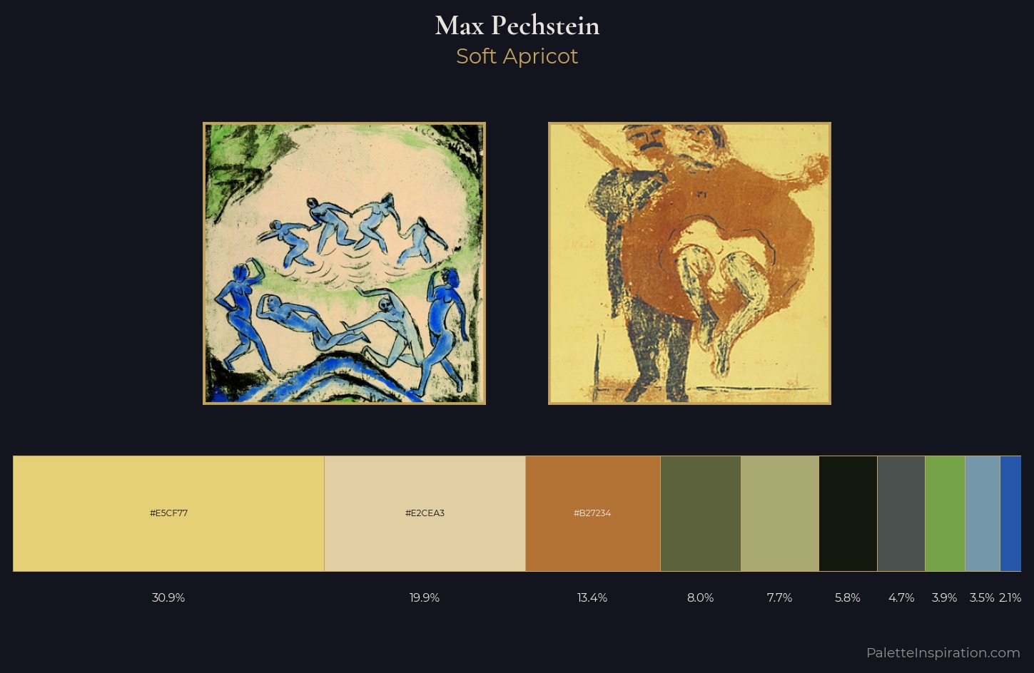 Max Pechstein Palette 3 — Soft Apricot