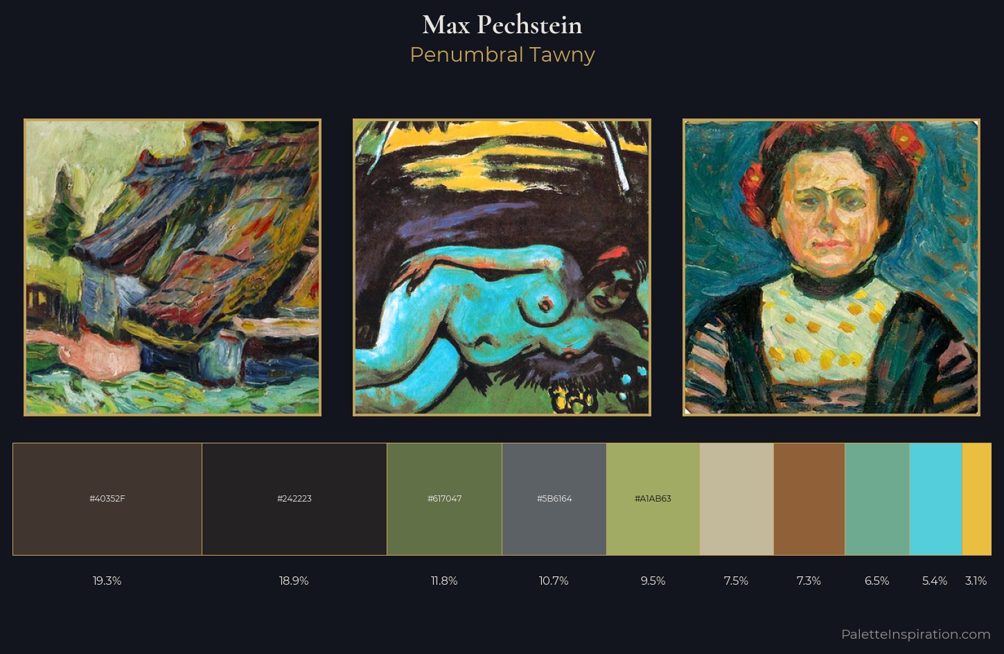 Max Pechstein Palette 4 — Penumbral Tawny