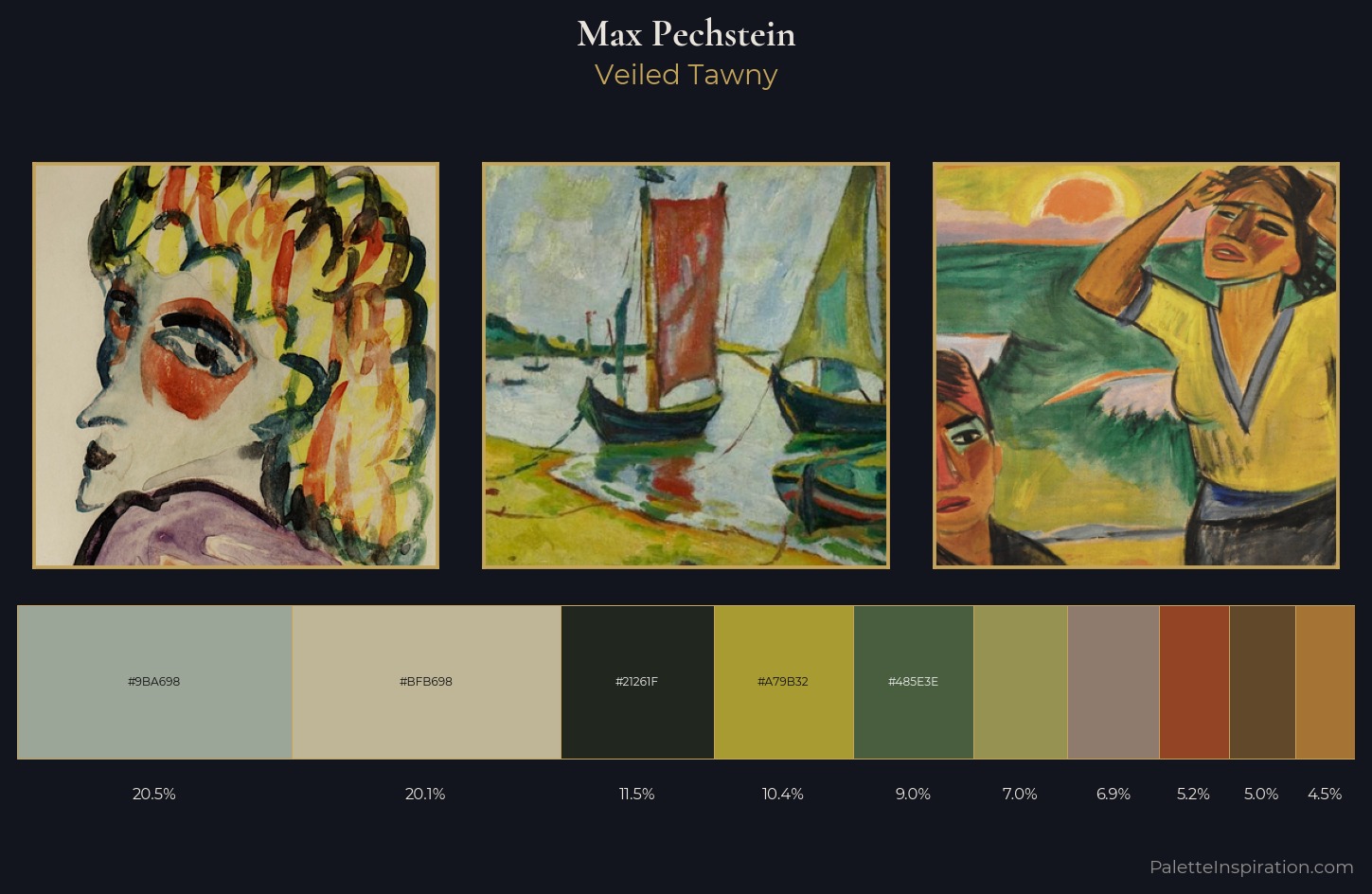 Max Pechstein Palette 5 — Veiled Tawny