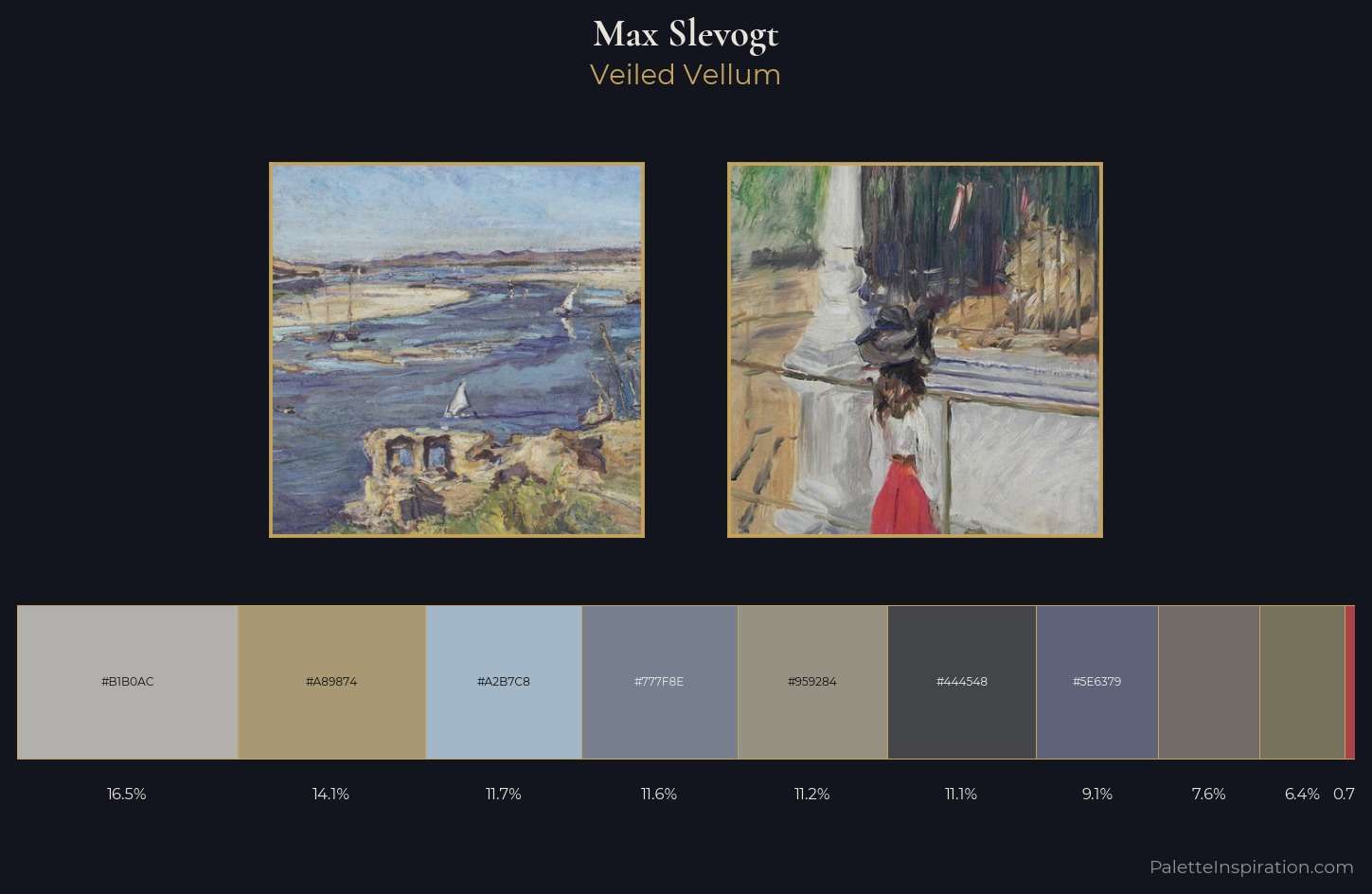 Max Slevogt Palette 2 — Veiled Vellum