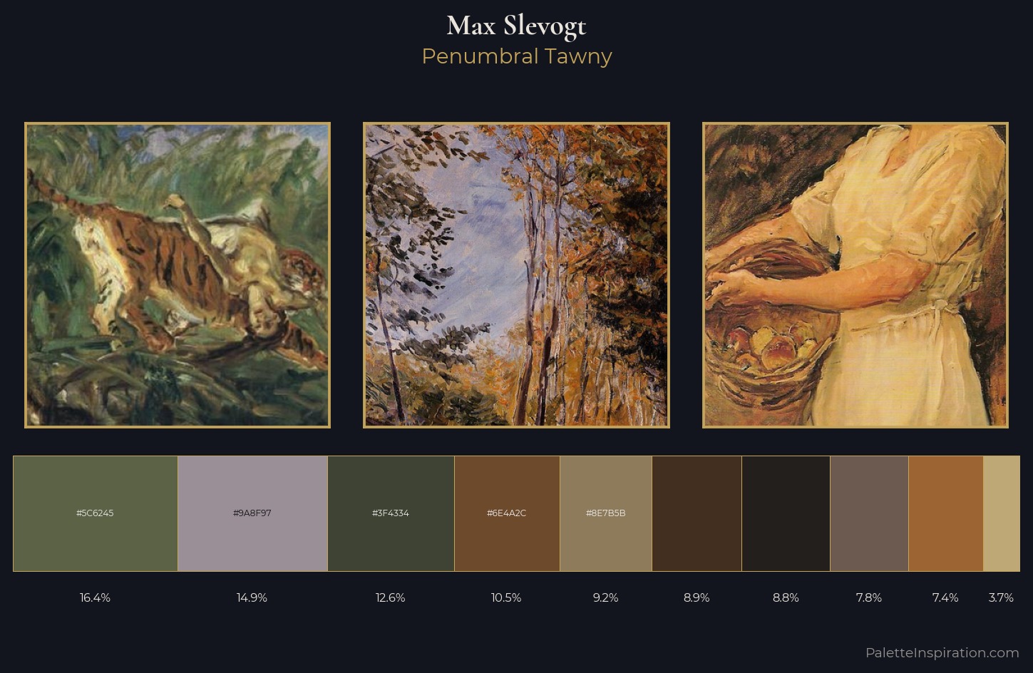 Max Slevogt Palette 7 — Penumbral Tawny