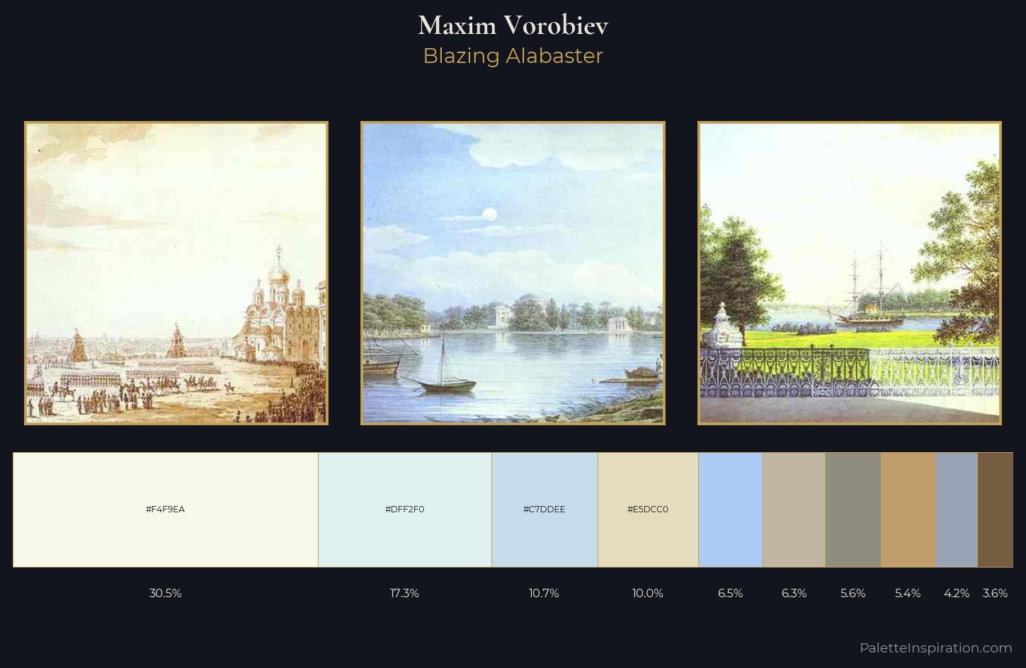 Maxim Vorobiev Palette 1 — Blazing Alabaster