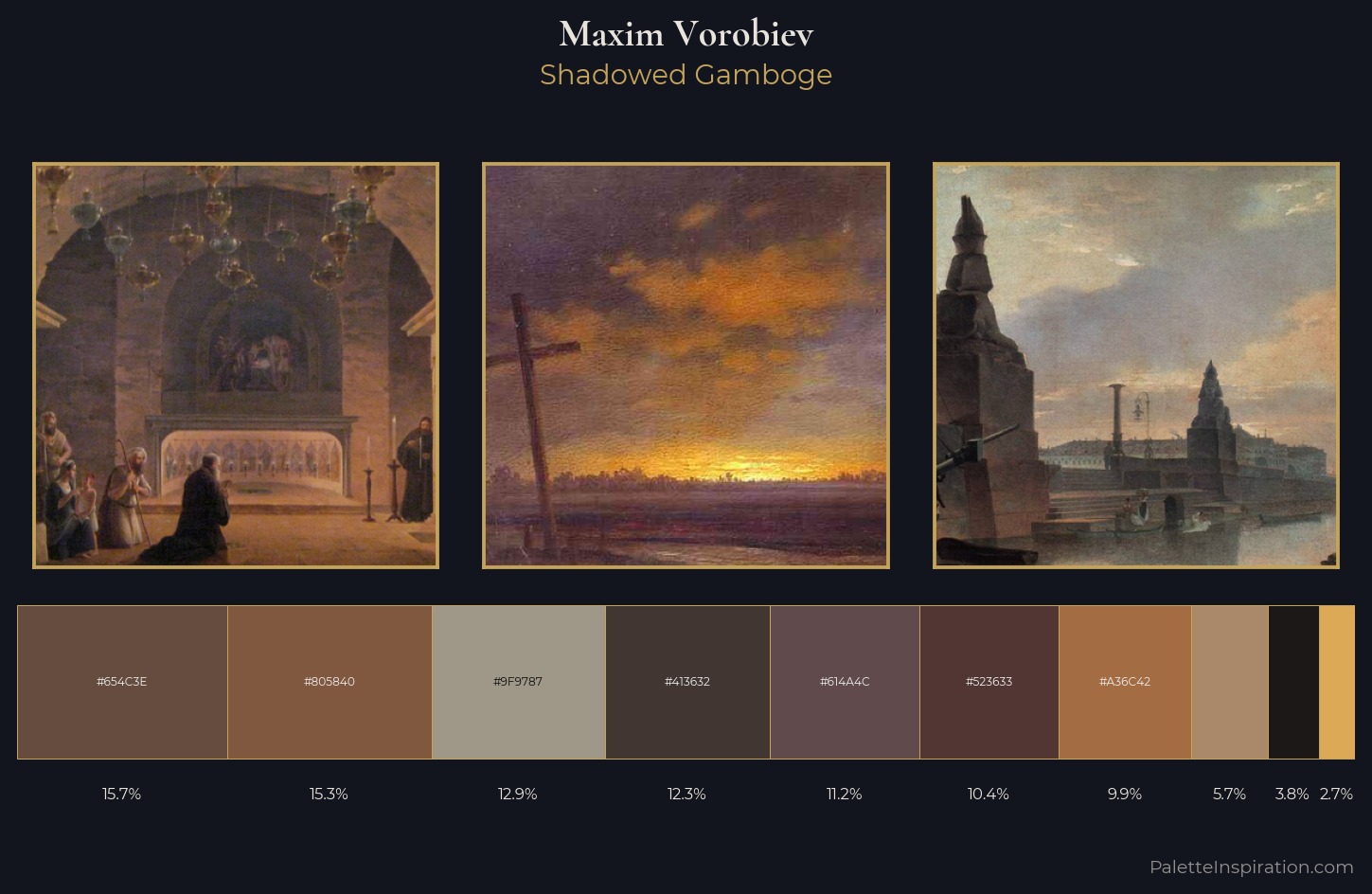 Maxim Vorobiev Palette 6 — Shadowed Gamboge