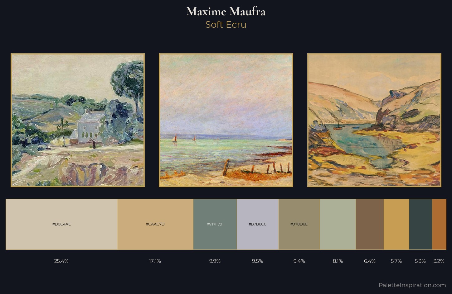 Maxime Maufra Palette 1 — Soft Ecru