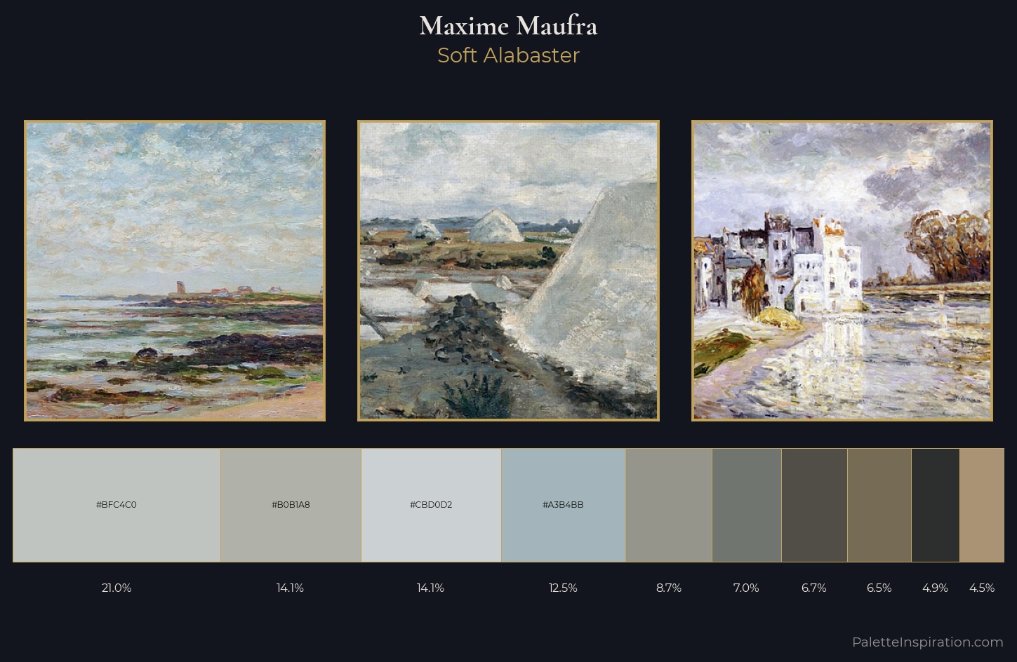 Maxime Maufra Palette 4 — Soft Alabaster