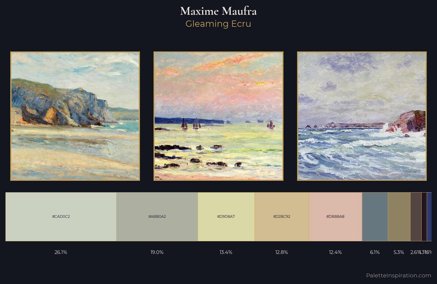 Maxime Maufra Palette 5 — Gleaming Ecru
