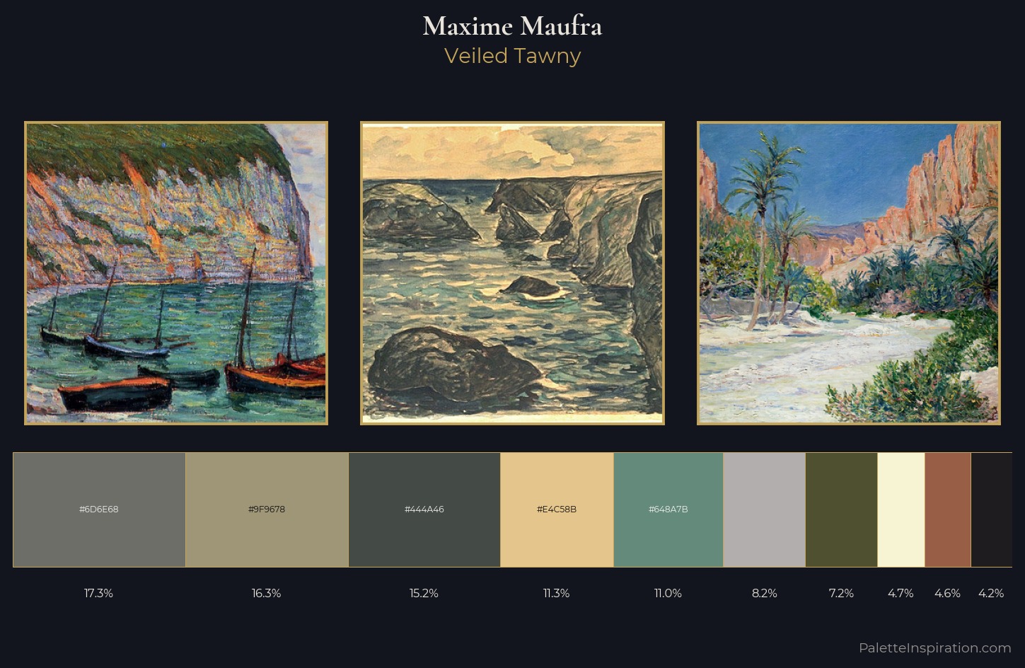 Maxime Maufra Palette 6 — Veiled Tawny