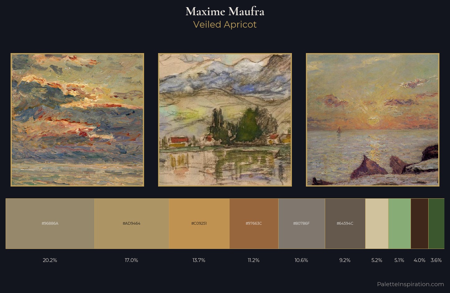 Maxime Maufra Palette 9 — Veiled Apricot