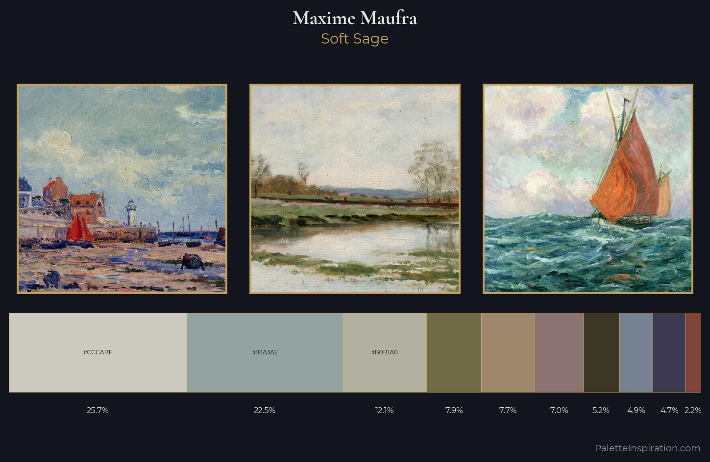 Maxime Maufra Palette 10 — Soft Sage