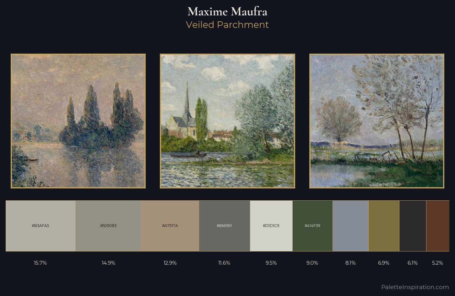 Maxime Maufra Palette 11 — Veiled Parchment