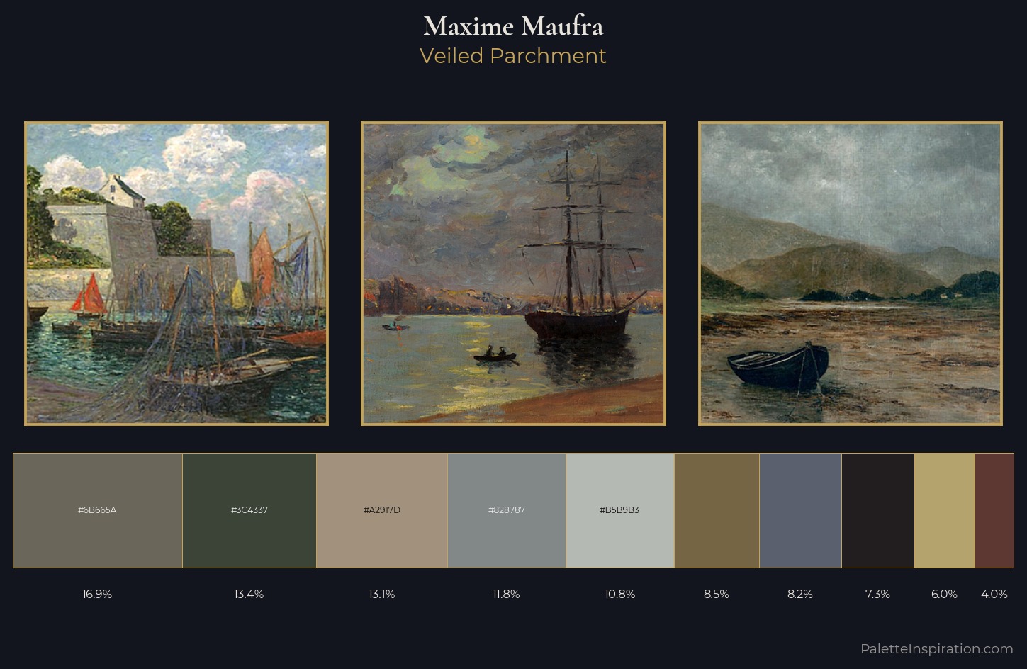 Maxime Maufra Palette 12 — Veiled Parchment