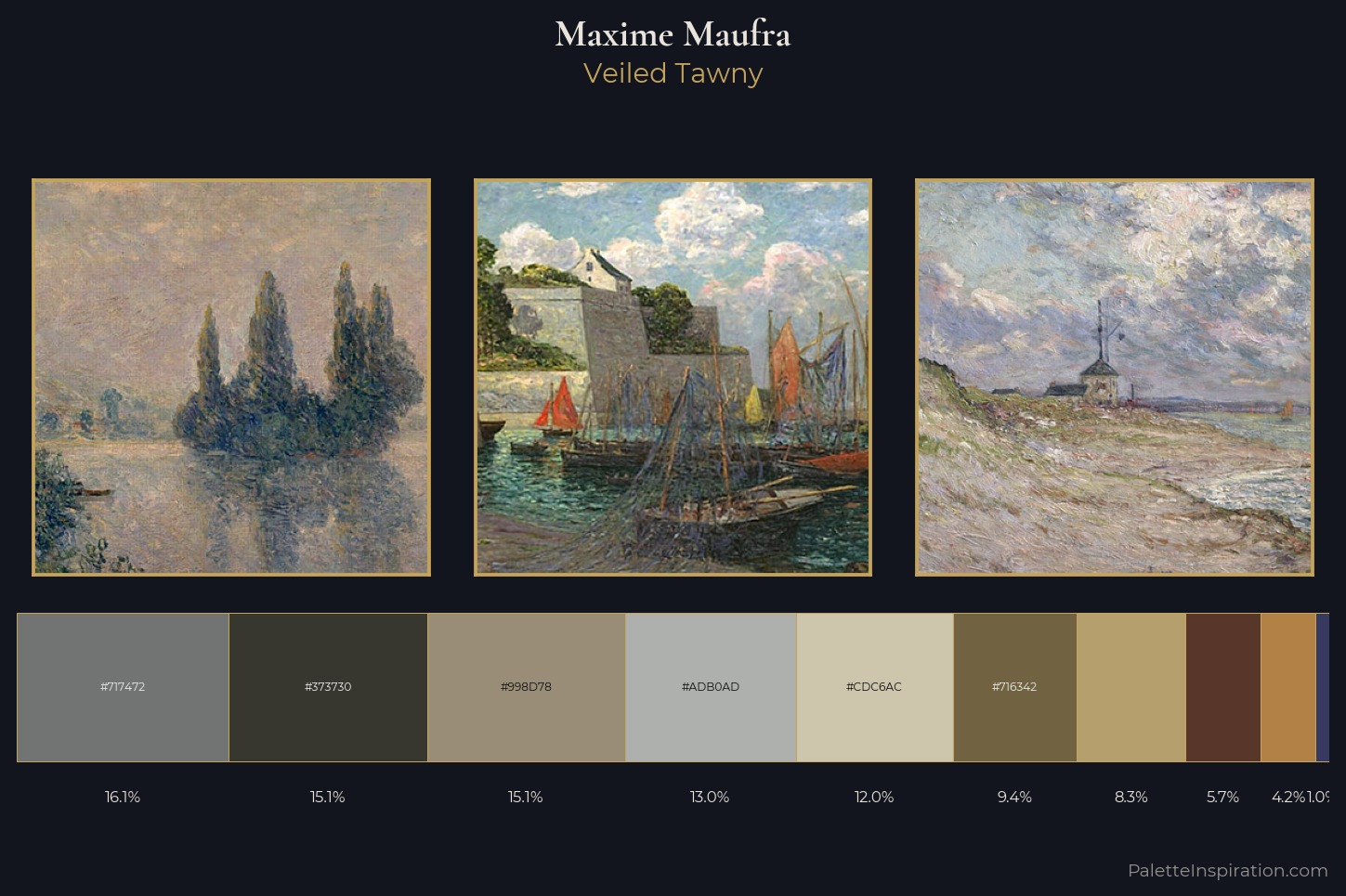 Maxime Maufra Master Palette — Veiled Tawny
