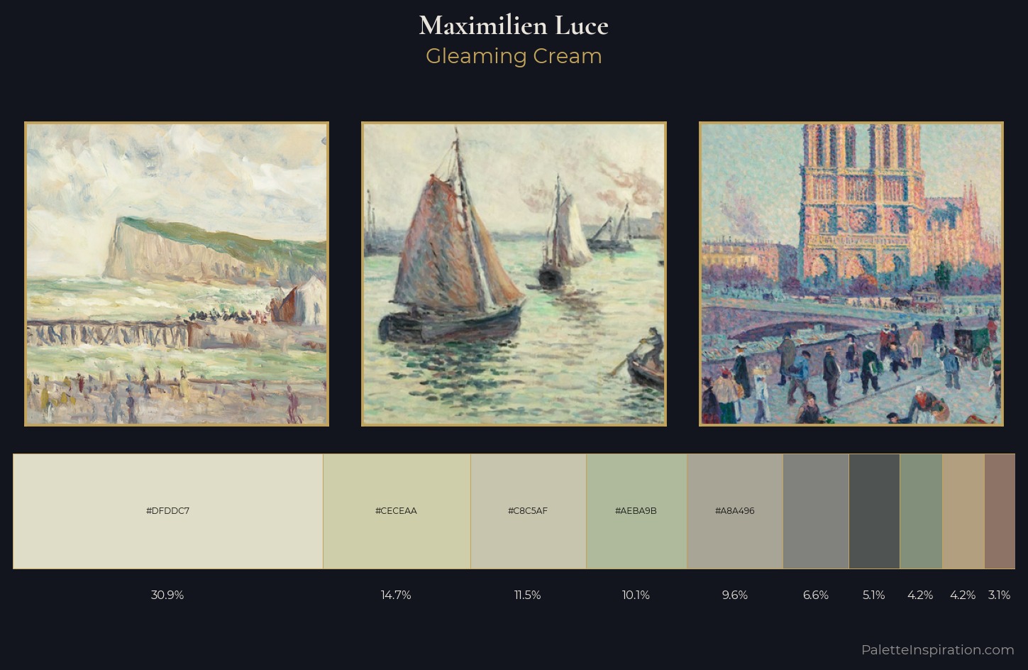 Maximilien Luce Palette 1 — Gleaming Cream