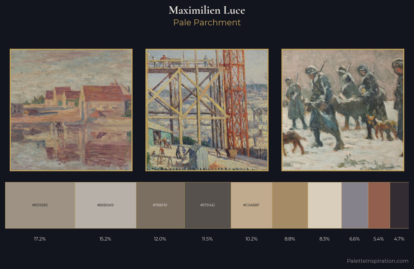 Maximilien Luce Palette 3 — Pale Parchment