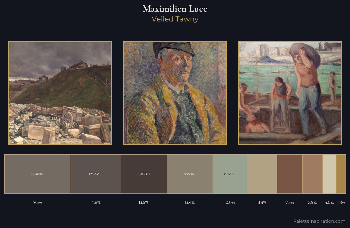 Maximilien Luce Palette 5 — Veiled Tawny