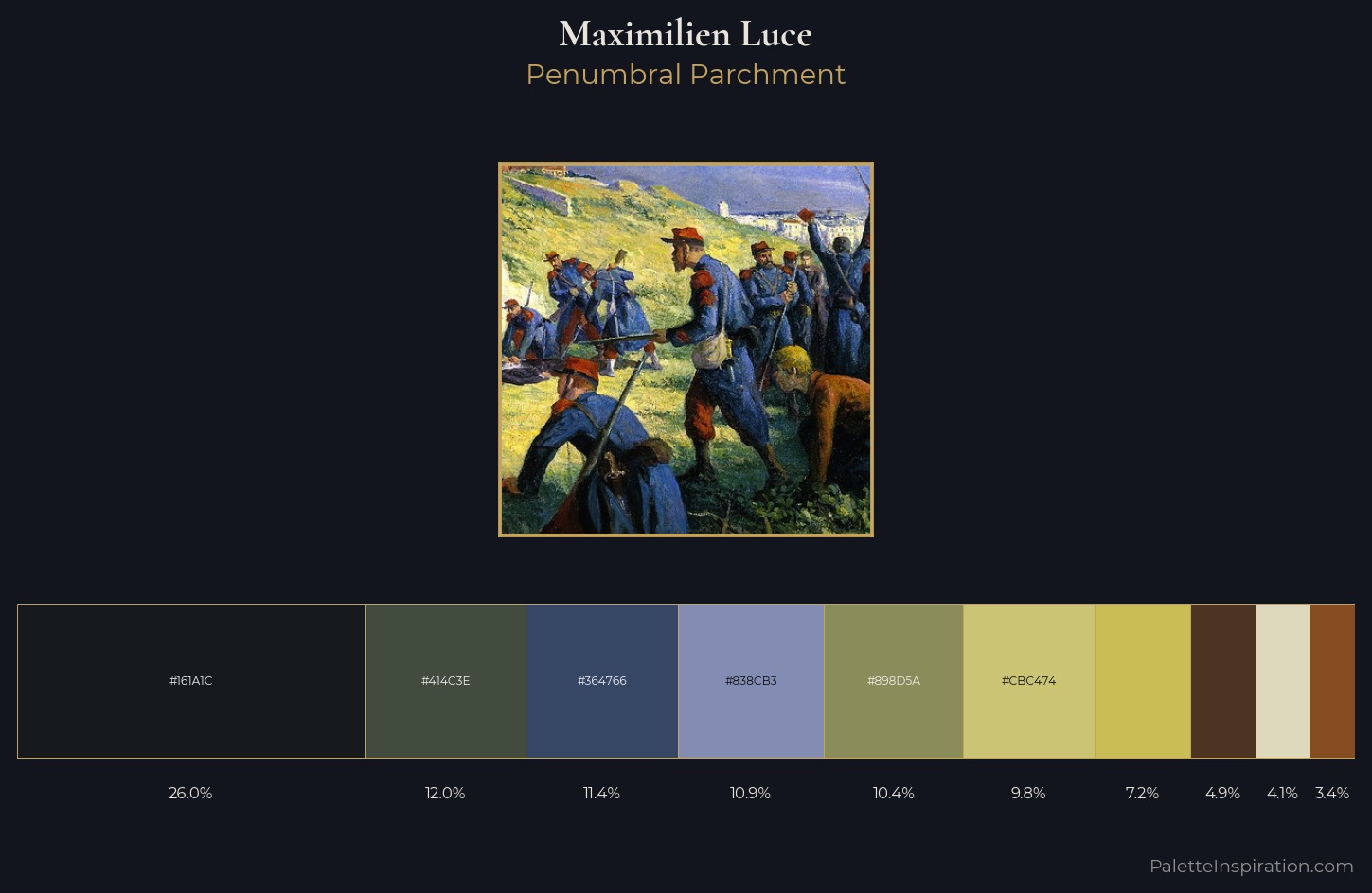 Maximilien Luce Palette 7 — Penumbral Parchment
