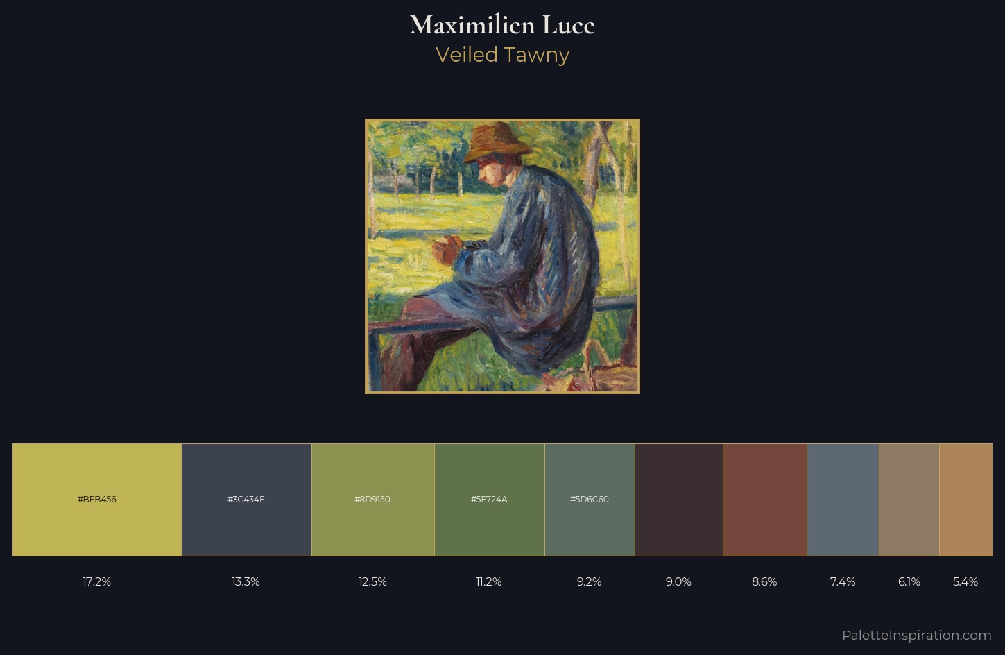 Maximilien Luce Palette 10 — Veiled Tawny