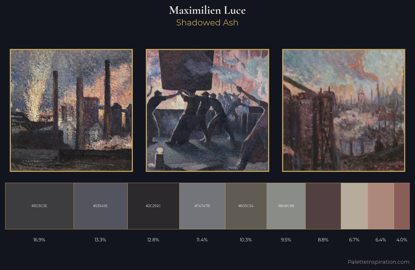 Maximilien Luce Palette 11 — Shadowed Ash