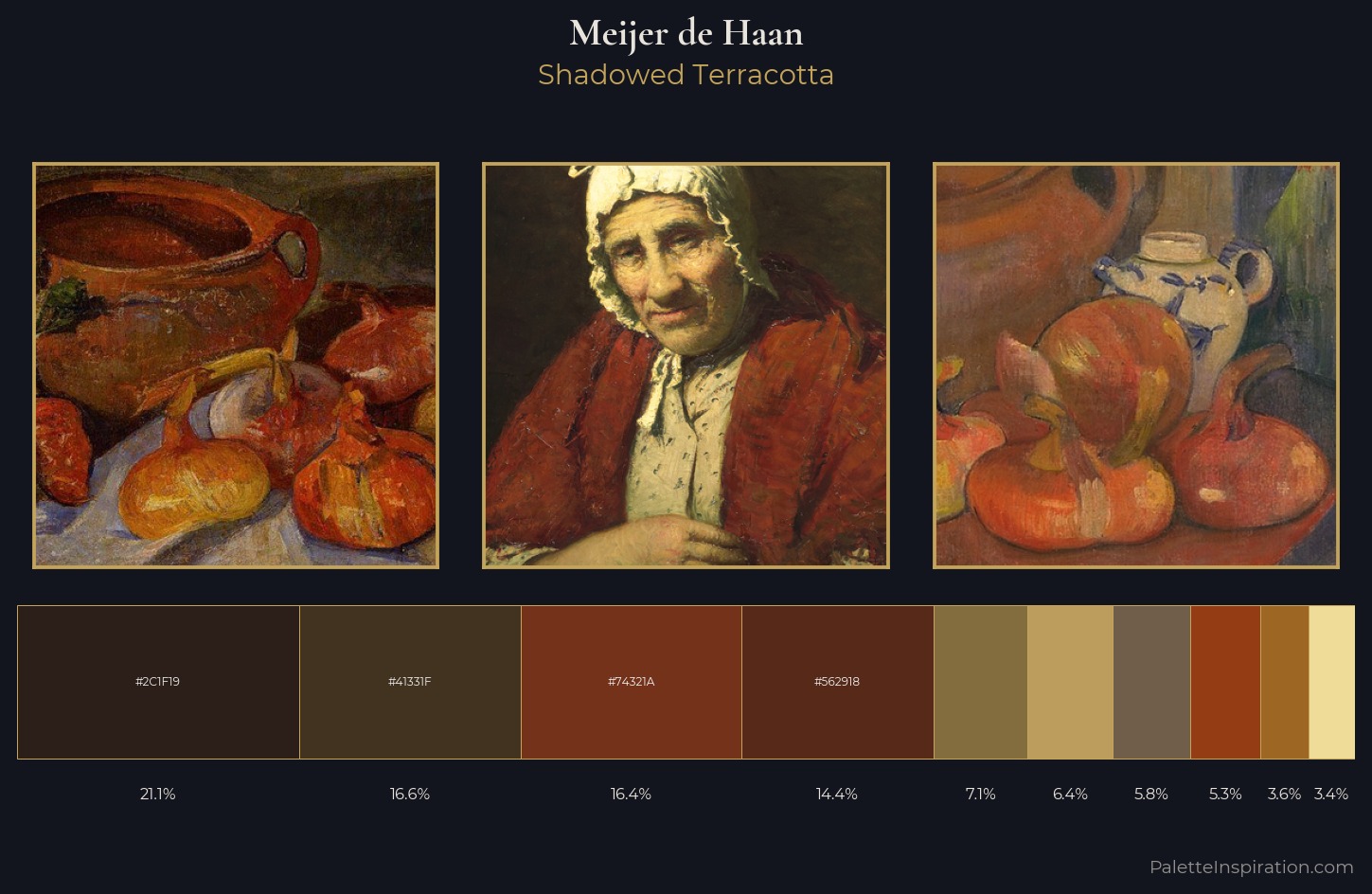 Meijer de Haan Palette 2 — Shadowed Terracotta