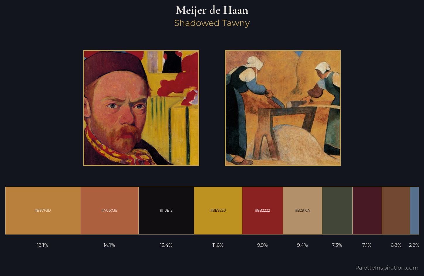Meijer de Haan Palette 3 — Shadowed Tawny