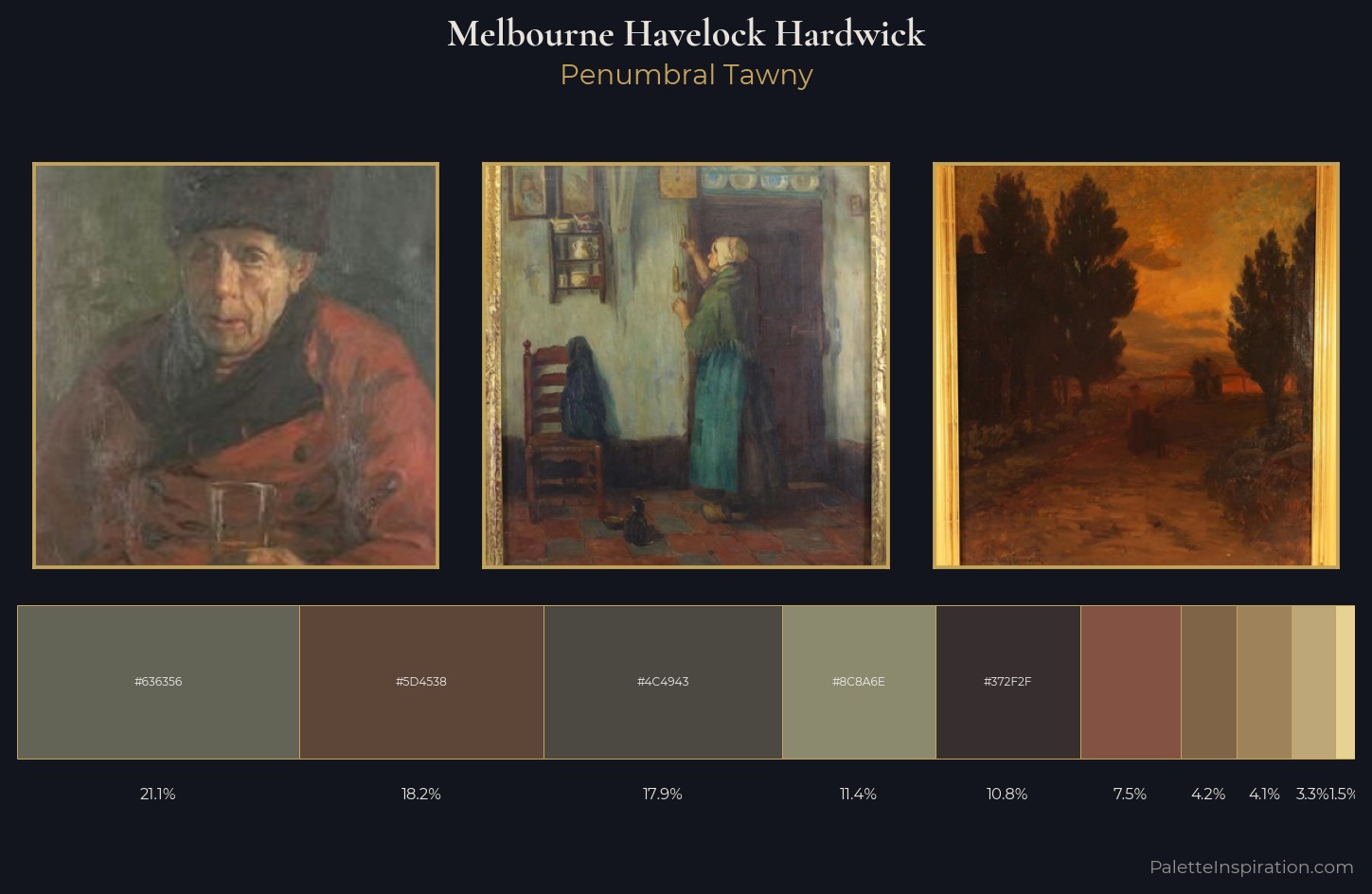 Melbourne Havelock Hardwick Palette 3 — Penumbral Tawny