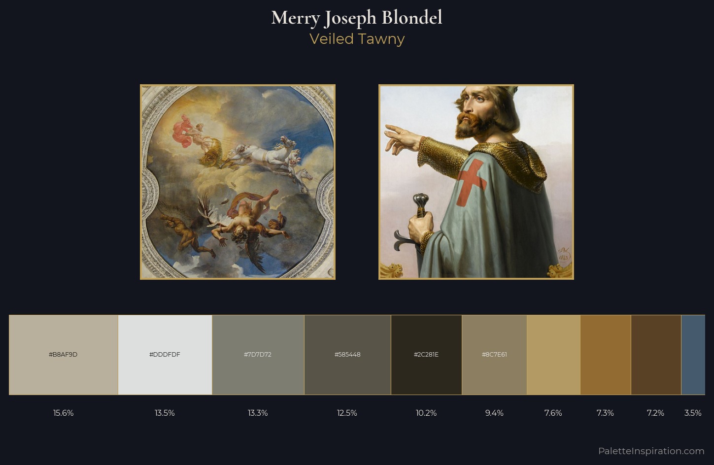Merry Joseph Blondel Palette 1 — Veiled Tawny