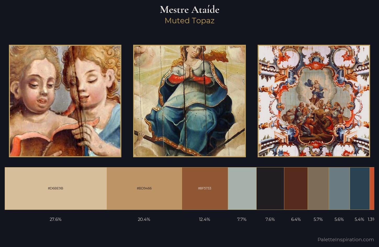 Mestre Ataíde Palette 5 — Muted Topaz